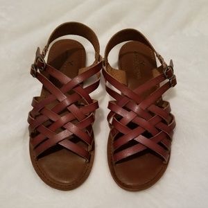 Brown Strappy Sandals